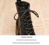 Women's 2025 French Fashion Ankle Boots: High-Heeled Martin Boots for Spring & Autumn.