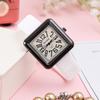 Digital Ladies Watch Square Fashion Silicone Strap Student Quartz Watch Women'S Simple Casual Watch