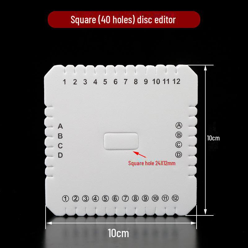 Handgewebte Rahmenflechtmaschine: Rotes Seilarmband- und Halskettenwerkzeug