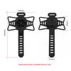 BENGGUO Bicycle Phone Mount Adjustable Silicone Elastic Strap Holder for 4.7-7.2 Inch Devices Bike Handlebar Bracket, Black