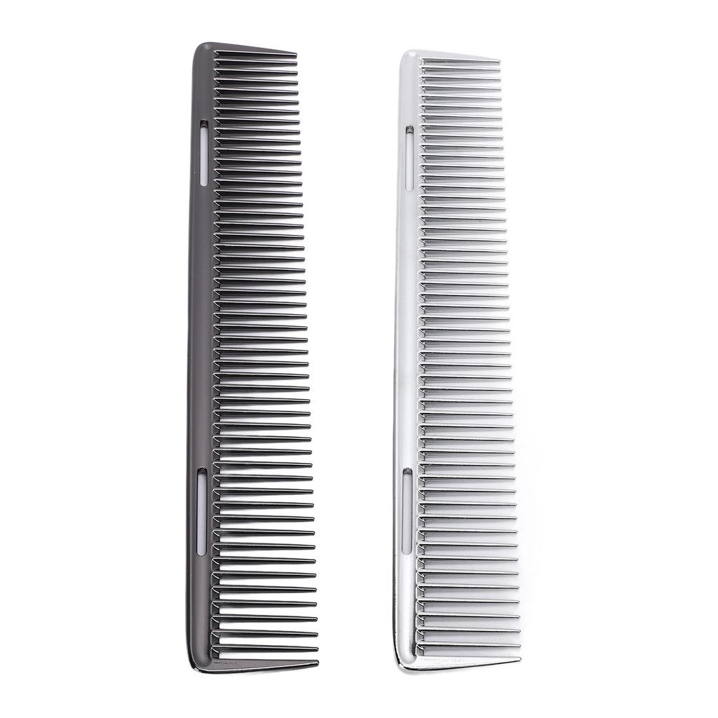 Grzebień fryzjerski Profesjonalny z drobnymi zębami Zapobiega ciepłu Metalowy aluminiowy do salonu Domowego strzyżenia Stylizacji Włosów
