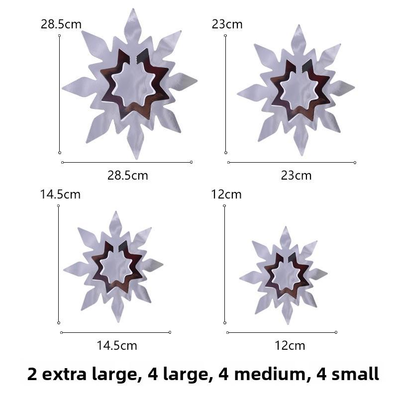 Christmas Holiday Scene Decorations Mini Snowflake Tree Star Festive Hanging Ornament