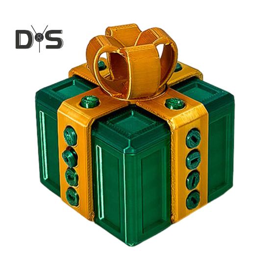 

Раздражающая подарочная коробка, хитрые игрушки с винтами, секретный контейнер для подарков-приколов, веселый контейнер для денег и карт, забавные подарочные коробки в 3D 8 cm зелёный