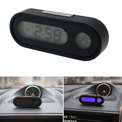 Zegar wewnętrzny do samochodu Mini zegarek elektroniczny Deska rozdzielcza samochodu Czas LCD Podświetlenie Cyfrowy wyświetlacz Akcesoria do stylizacji samochodów