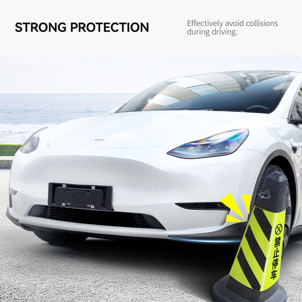 YZ Für Tesla Model Y 2025-2025 Frontstoßstange Antikollisionsleiste TPE Front Ecklippe Schutzabdeckungen Auto Zierleisten Zubehör