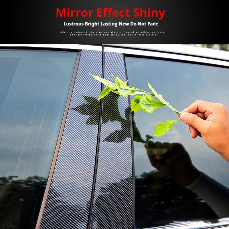 For Ford Explorer 2011 2012 2013 2014 2015 2016 2017 2018  6Pcs Car Door Window Pillar Posts Trim Covers Decorative Sticker