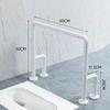Bathroom Foldable Toilet Armrest Elderly Disabled Accessible Handrails Household Stainless Steel Auxiliary Banister