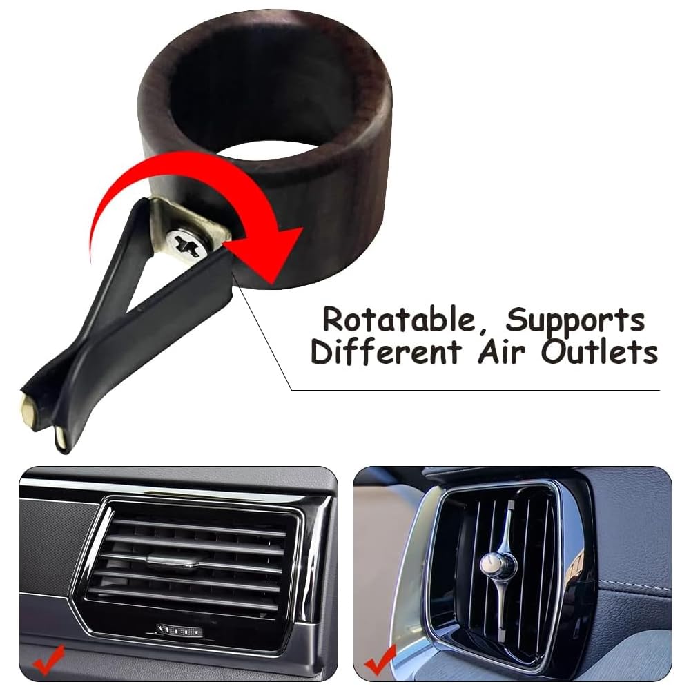 EHERDM Removable Car Vent Vase with Metal Clamp Car Air Outlet Vase Car Vent