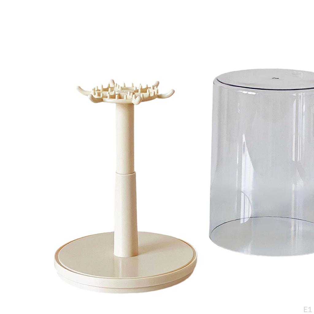 Rotatable Display Case Stand Storage Box for Miniature Figurines