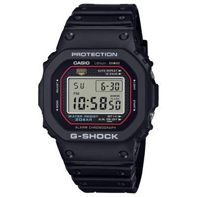 ساعة جي-شوك موديل محلي: أول إعادة إصدار لساعة G-SHOCK، بلاستيك حيوي، DW-5000R-1AJF رجالي أسود