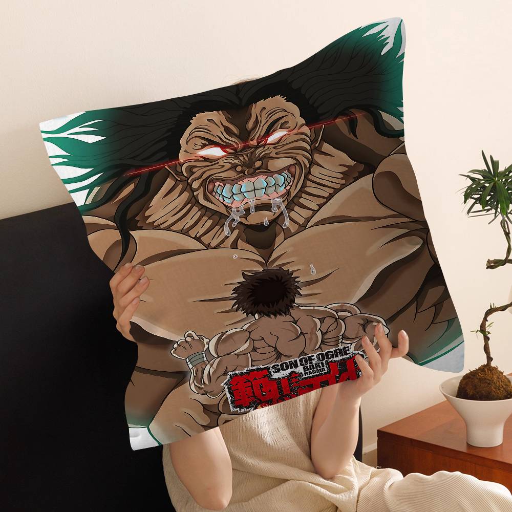 Anime B-Baki The G-Grappler Pillow Cover Sofa Cushion Cover Home Room Decoration Children Gift