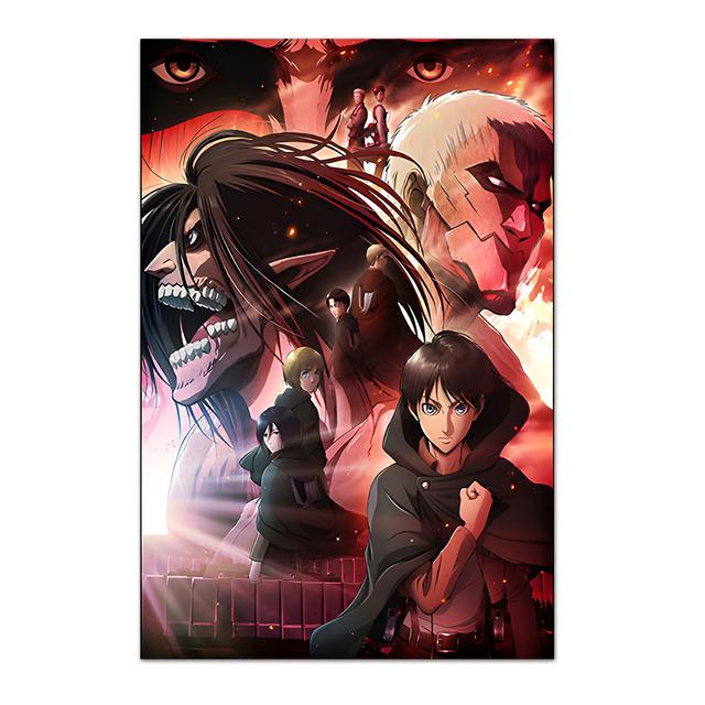 

Аниме Атака Титанов постер Леви Аллен Микаса персонаж дома настенная живопись холст печать фотографии спальня 21cm×30cm NoFrame
