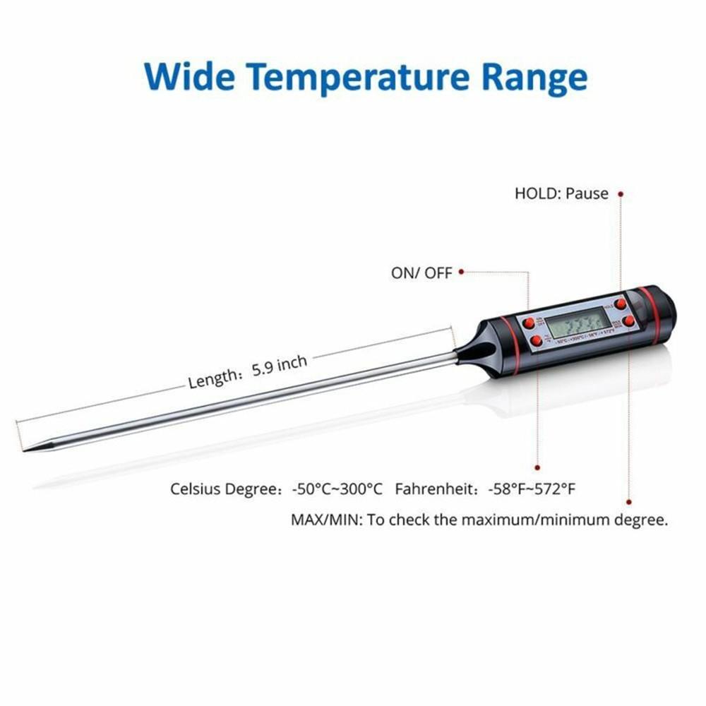 Temperature Food Thermometer For Fryers Bread Candy Coffee Thermometer