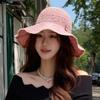 Summer Hat Women's Sunshade Sunscreen Hat Straw Hat Bucket Hat Summer Big Brim Seaside Beach Sun Hat New