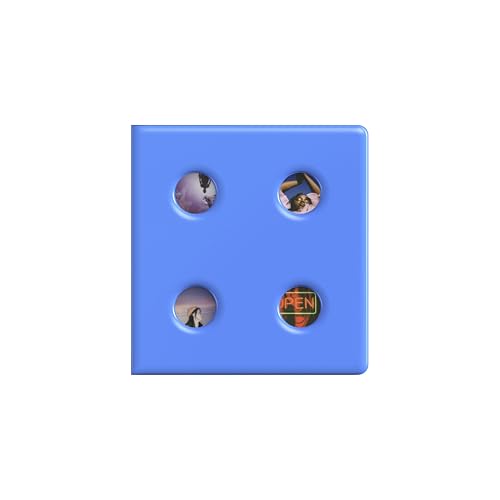Polaroid Go Puffy Photo Album, Large, Blue (6380), holds 160 photos.