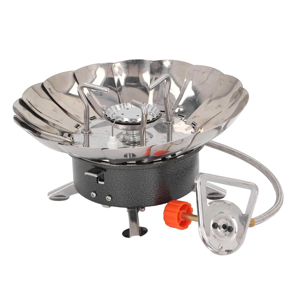 Mini Camping Stove Folding Stable Support Wind Resistant High Efficiency Portable Gas Stove for