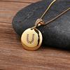 Nidin Top Quality Women Girls Initial Letter Necklace 26 A-Z Charm Neck Pendants Copper CZ Jewelry Personal Gifts Wholesale