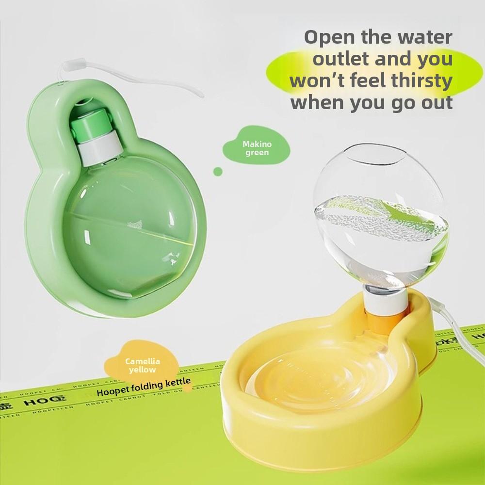 Leak Proof Cat Dog Water Bottle Folding Food Water Container Portable Pet Water Bowl  Walking Dog