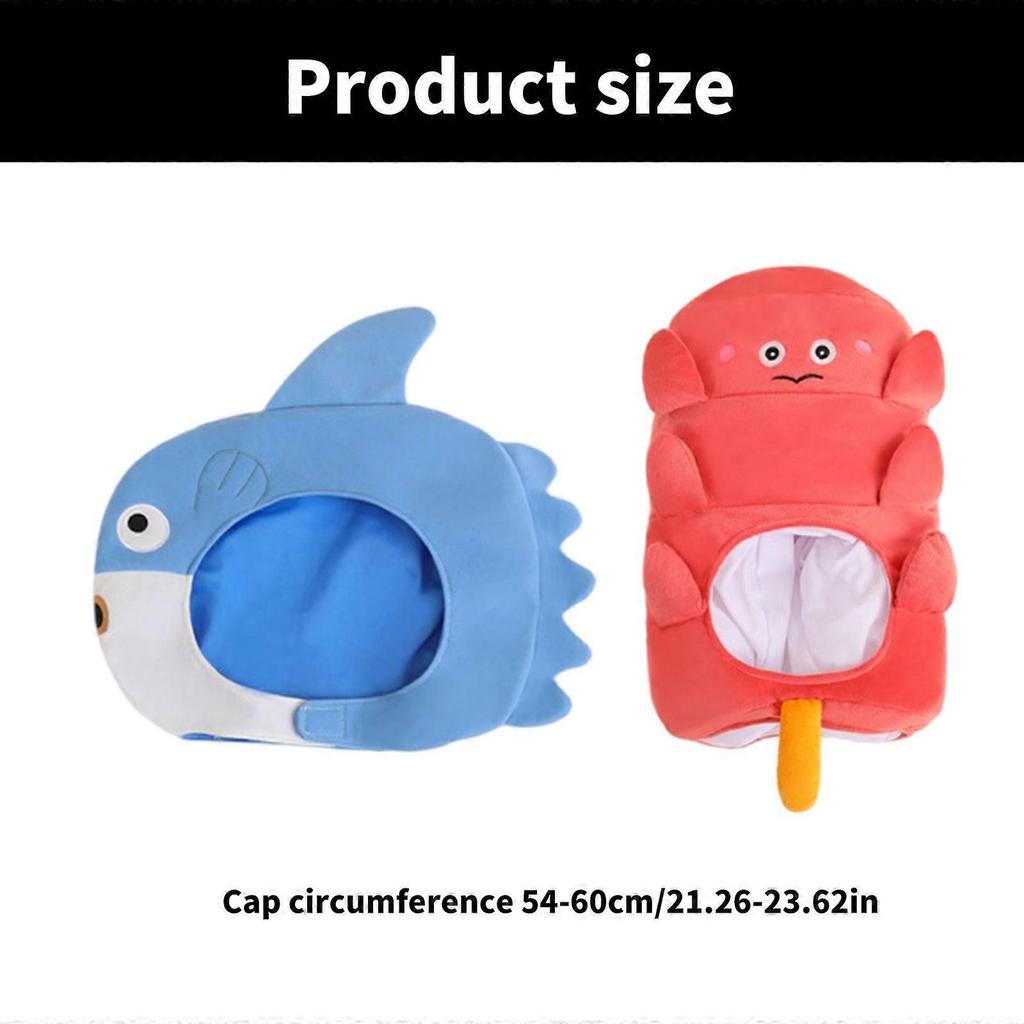 Upside down Fish Hat Soft Comfortable Hat Breathable Warm Hat Trendy Youth Hat for Skiing Camping Sky Blue