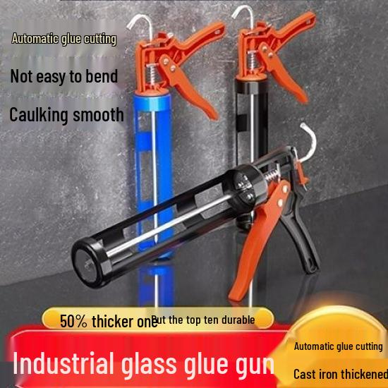 Universal Automatic Glue Dispenser for Caulking with Thickened Silicone and Glass Glue Compatibility