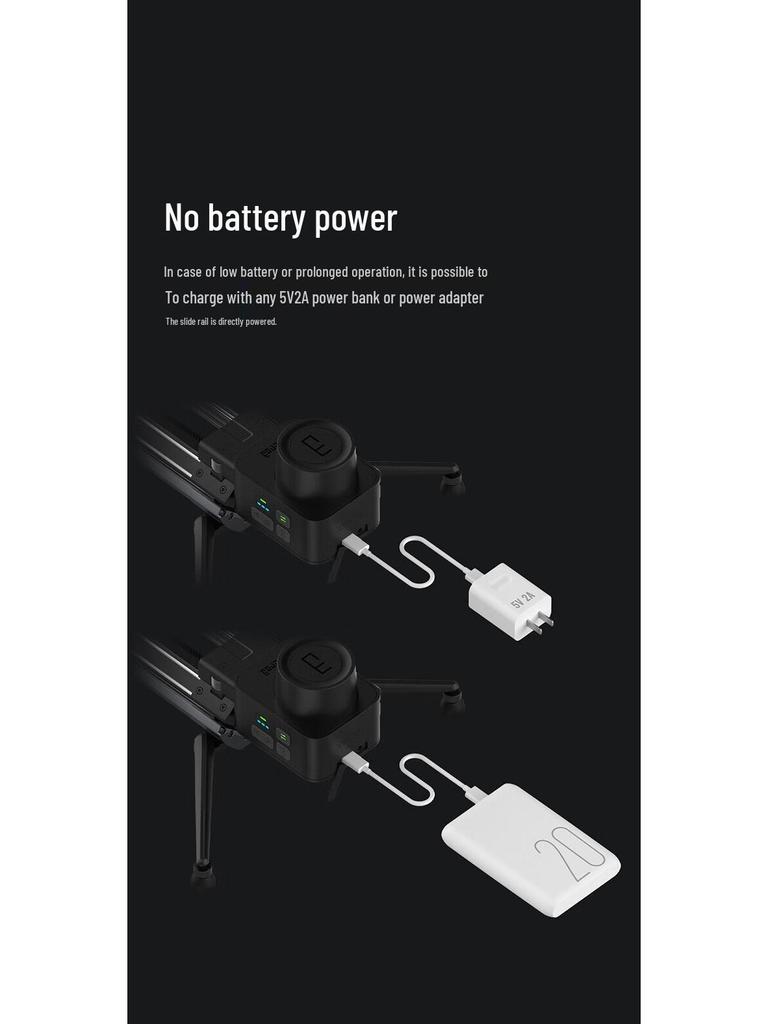 7ZEAPON Micro3 Electric Slider for DSLR/Mirrorless Cameras: Portable Manual & Electric Control for Time-lapse Photography