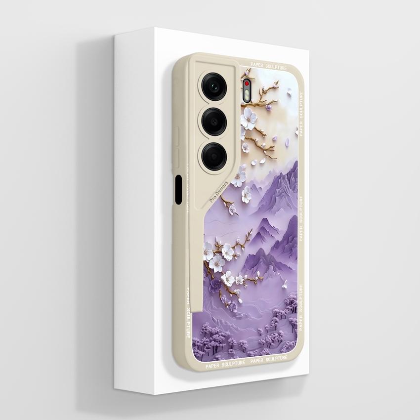 For Tecno Camon 40 30 20 Pro Premier Phone Case Beautiful Planet Pattern Soft Liquid Silicone High Quality Anti Slip Protective Shell For Tecno Casing