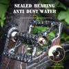 MTB Road Bike Real Carbon Fiber Titanium Alloy Axle 6 Bearings Flat Pedal 179g/pair Ultralight Bike Smooth 9/16 Thread 251c