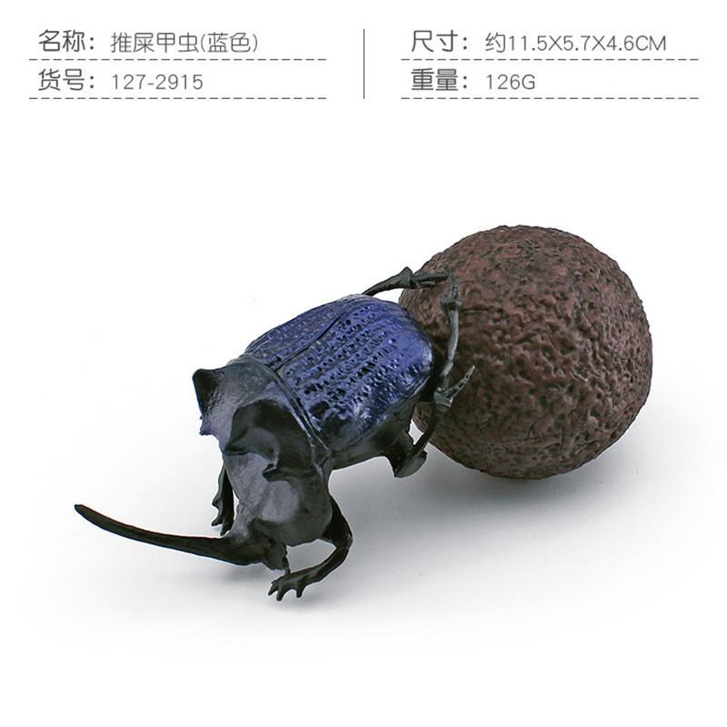 Vibrant Pvc Dung Beetle And Beetle Models Set Of 8 Realistic Insect Figurines For Home Decor