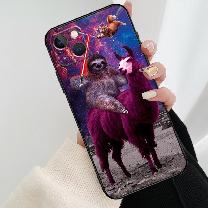 Cute Sloths Watercolor Phone Case For iPhone 17 Pro Max 14 13 12 11 15 16 Pro Max mini 15 16 Plus 16e 17 Air Cover