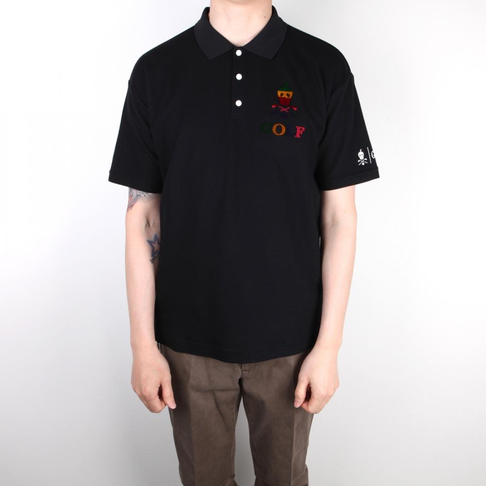 

22SS Футболка с короткими рукавами Mark Rona Gerald, черная рубашка-поло MLM2AAP04