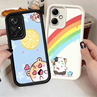 Cartoon Cute Hamster Soft Phone Case for Xiaomi Poco X7 X6 X5 Pro X4 Gt X3 F7 Ultra M8 M7 Redmi 15C 15 14C 13 13C 12 12C 10 10C