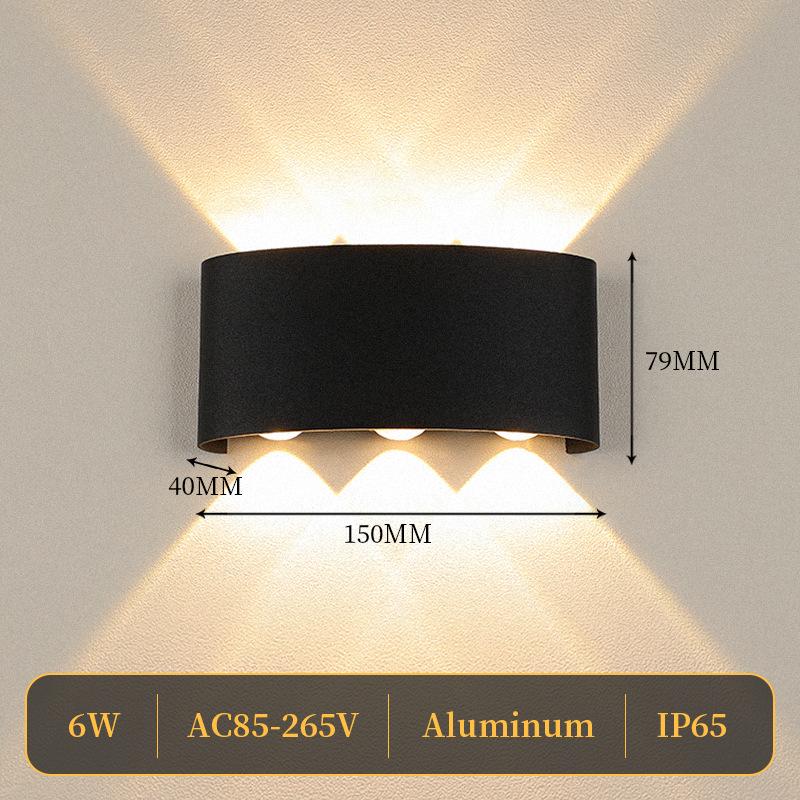 Minimalist Outdoor LED Wall Lamp for Hallways, Bedrooms, and Living Rooms