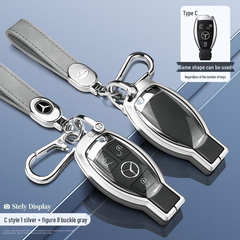 Mercedes C-Class C260L/C200L Premium Key Case - Men's S-Class & Women's High-End Shell Buckle