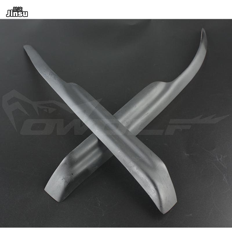 Carbon fiber headlight eyebrows For Mitsubishi Lancer Evolution 7 8 9 2003 - 2007 EVO Fiber glass FRP primer Front light eyelids
