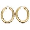 JIL SANDER 925 Oval Hoop earring Gold colorUsed