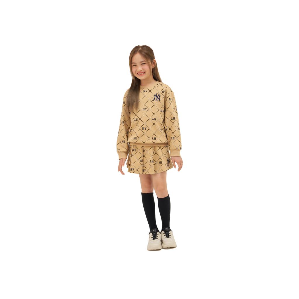 New MLB Sweatshirt New York Yankees FW24 Khaki Kids' 7AMTMD134-50BGS