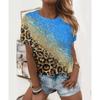 Sexy and Fashionable Leopard Print Casual Short Sleeved Street Women's T-shirts