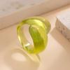 Fashion Statement Ring Irregular Geometric Colorful Double Droplet Ring Trendy Women's Accessories for Daily Wear