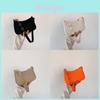 Fashionable Color Block Underarm Handbag In Black White Khaki Orange And More