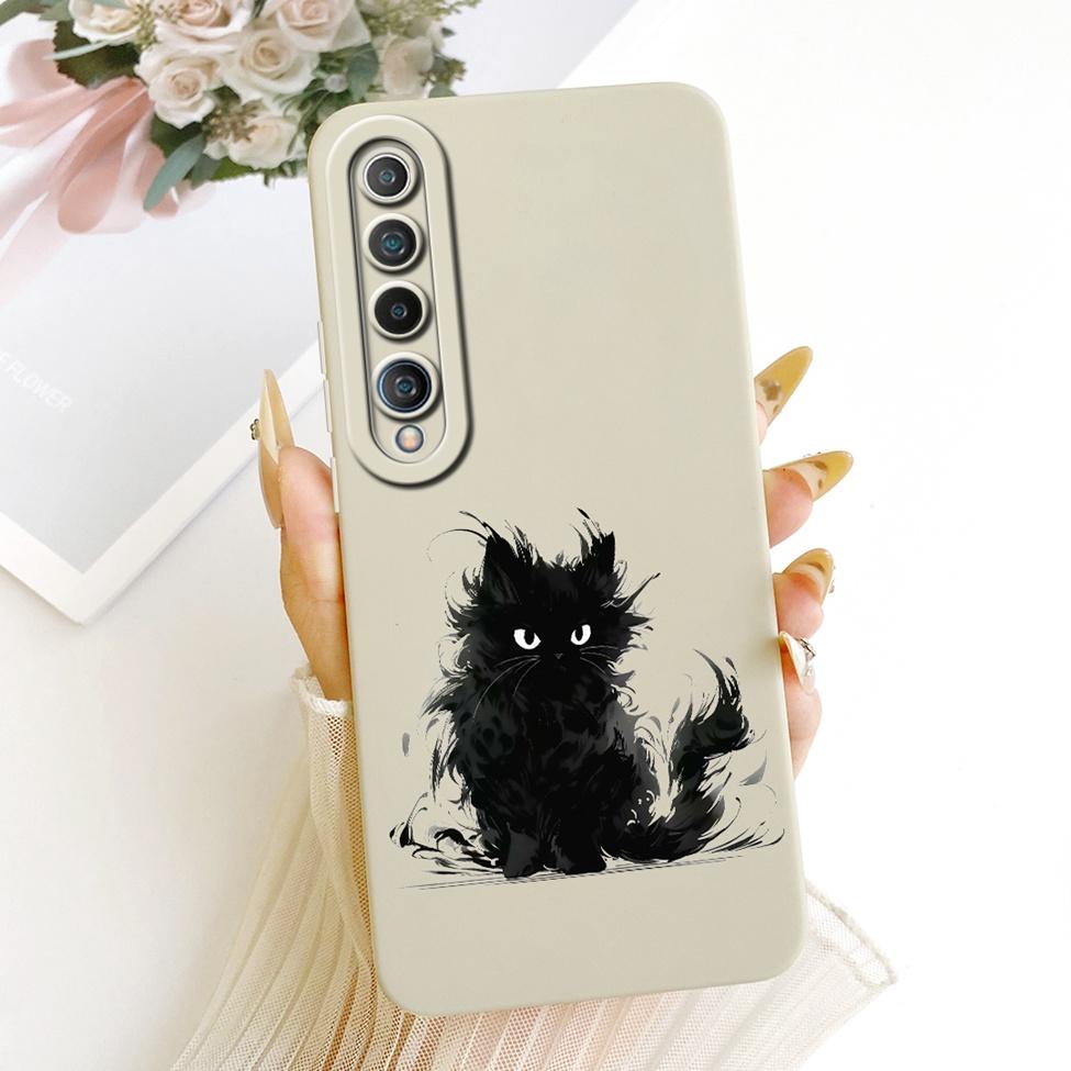 For Xiaomi Mi 10 Case Fashion Cartoon Cute Funny Painted Silicone Phone Casing M2001J2G M2001J2I