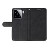 For Xiaomi 15 Wallet Case Leather Phone Cover Stand with Curved Line Design