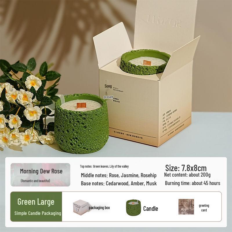 Luxury Cement Cup Aromatherapy Candle: Long-Lasting Fragrance and Elegant Ornament for a High-End Ambiance, Perfect Birthday Gift