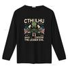 Vintage Cthulhu For President Funny Evil Slogan Print Casual Streetwear T Shirt vintage Washed homme Versatile Stylish Soft