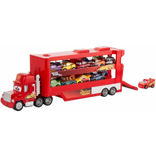 Hikyskin Cars 3 / Disney Crossroads Mattel Mini Racers Diecast Model Car Unisex Mack Transporter Hauler Disney Pixar Cars Mack Mini Racers Hauler
