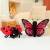 15Cm Newest Sweet Imitation Insect Soft Companions Snug Cuddly Realist Critters Playthings Lifelike Bee Ladybird Butterfly Spider Companion