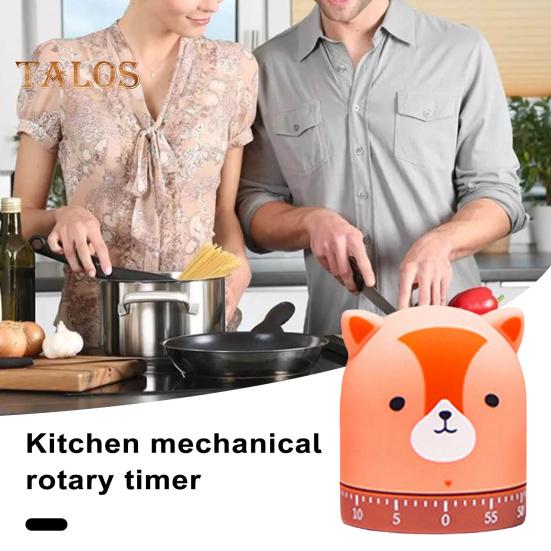 Cartoon Mechanical Timer Adorable Appearance Compact No Battery Required Easy Operation Manual Countdown Timer