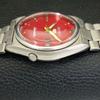 GENUINE VINTAGE SEIKO 5 AUTOMATIC 7019A JAPAN MENS RED DIAL WATCH A702408-5 R124-a702408
