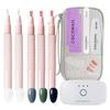 11-Piece Gel Nail Set for Beginners: HEMA-Free, Peelable Gel Nail Stickers, Self-Nail Kit, Peel-Off Gel Nail Tips, Hypoallergenic, Transparent, Easy T