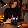 Black Gothic Ribcage Pen Holder for Desk Organization Decor