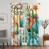 Autumn Pumpkin and Wheat Ear Pattern Printed Curtains   Bedroom and Living Room   Home Decoration   Room Decoration